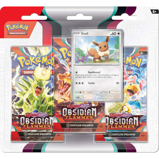 Pokémon KP03 3-Pack Blister (DE), 1 Stück; 2-fach sortiert