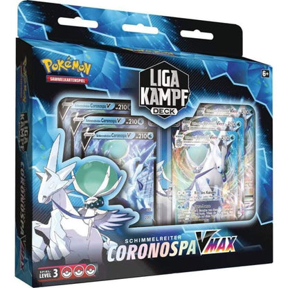 Pokemon Liga-Kampfdeck Schimmelreiter oder Rappenreiter-Coronospa-VMAX, 1 Packung, sortiert