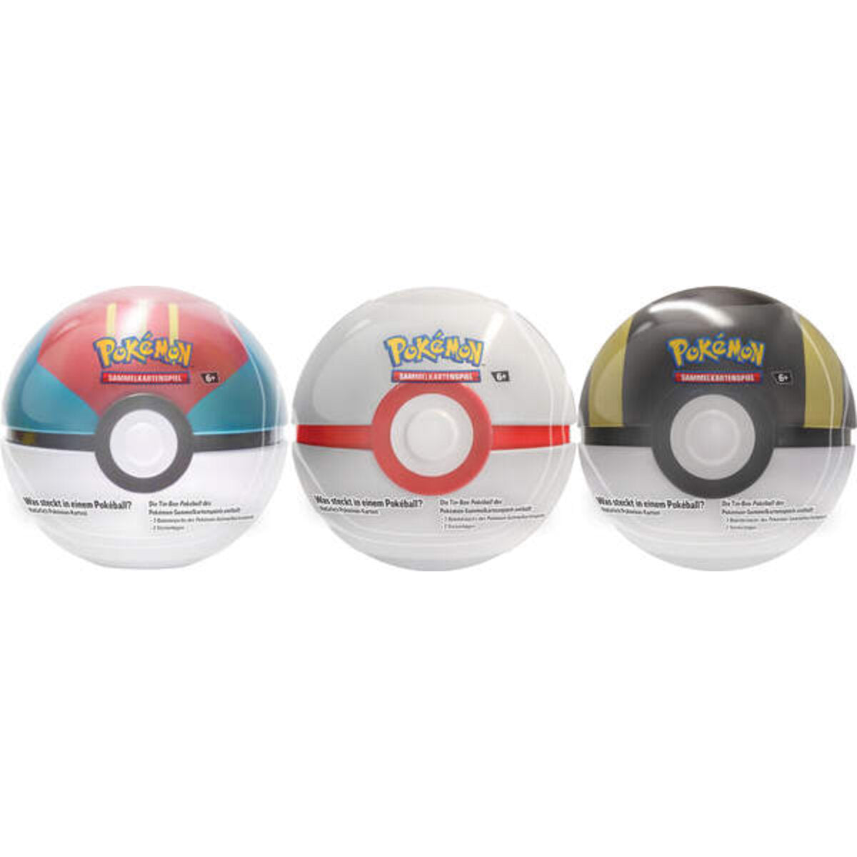 Pokémon PKM Pokeball Tin Herbst 2023 DE, 1 Stück, 3-fach sortiert