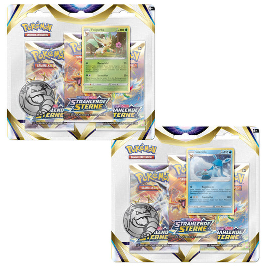 Pokemon Schwert & Schild - Serie 9 - Strahlende Sterne, 1 Packung, 2-fach sortiert