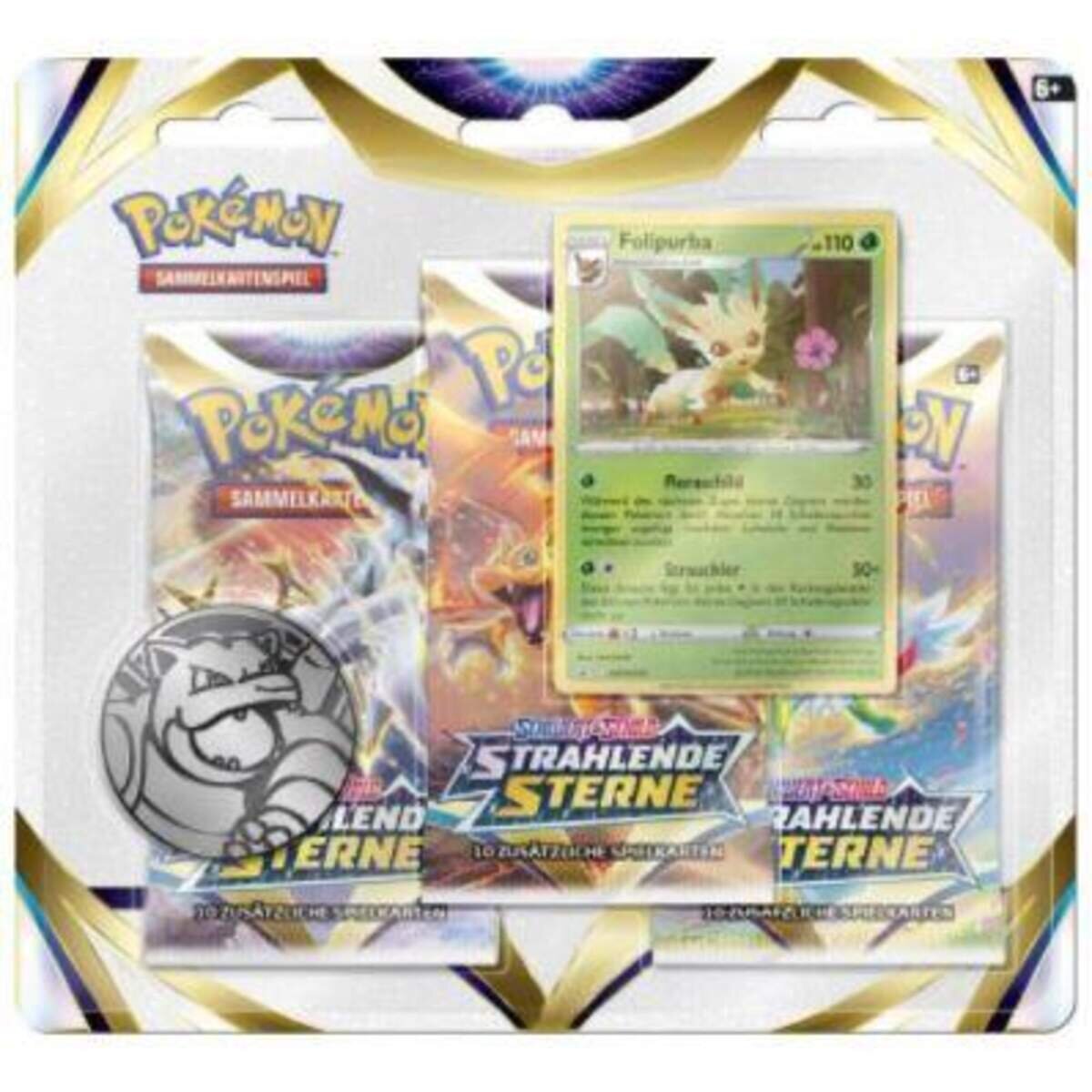 Pokemon Schwert & Schild - Serie 9 - Strahlende Sterne, 1 Packung, 2-fach sortiert
