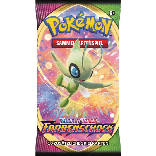 Pokemon Schwert und Schild Farbenschock Booster, 1 Stück, 4-fach sortiert