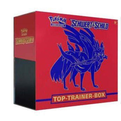 Pokemon Top Trainer Box Schwert und Schild 01, sortiert