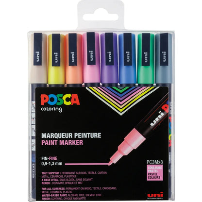 Posca Marker UNI POSCA PC-3M 8er Set Pastell
