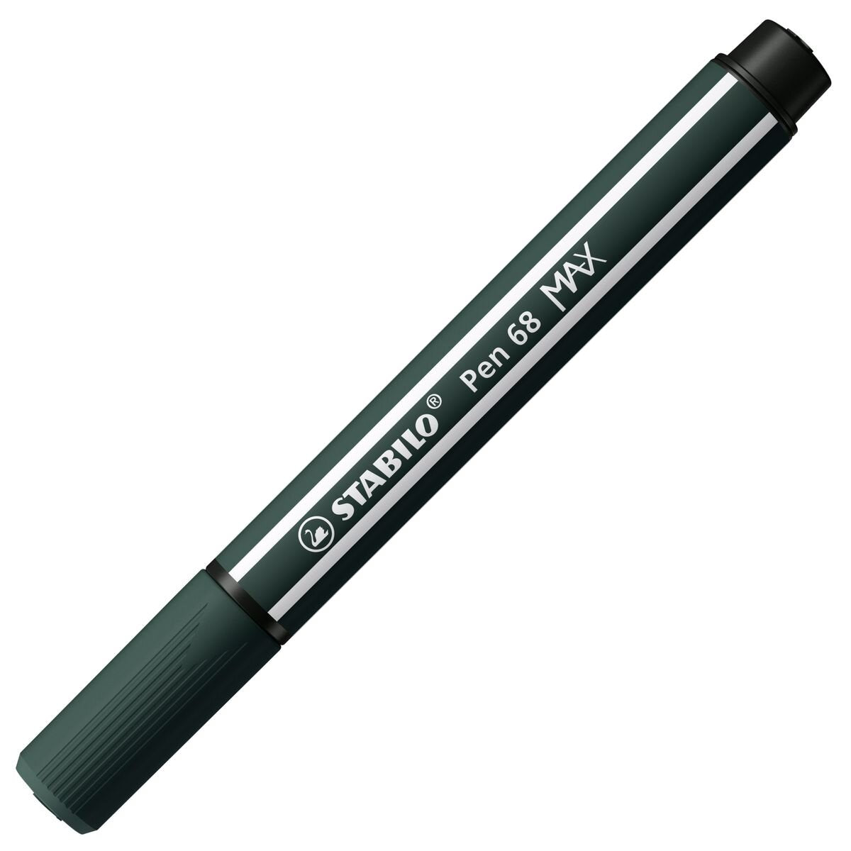 Premium-Filzstift mit dicker Keilspitze - STABILO Pen 68 MAX - Einzelstift - grünerde