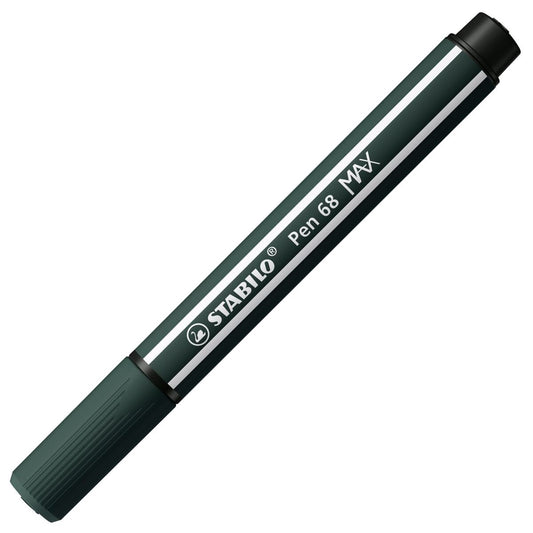 Premium-Filzstift mit dicker Keilspitze - STABILO Pen 68 MAX - Einzelstift - grünerde