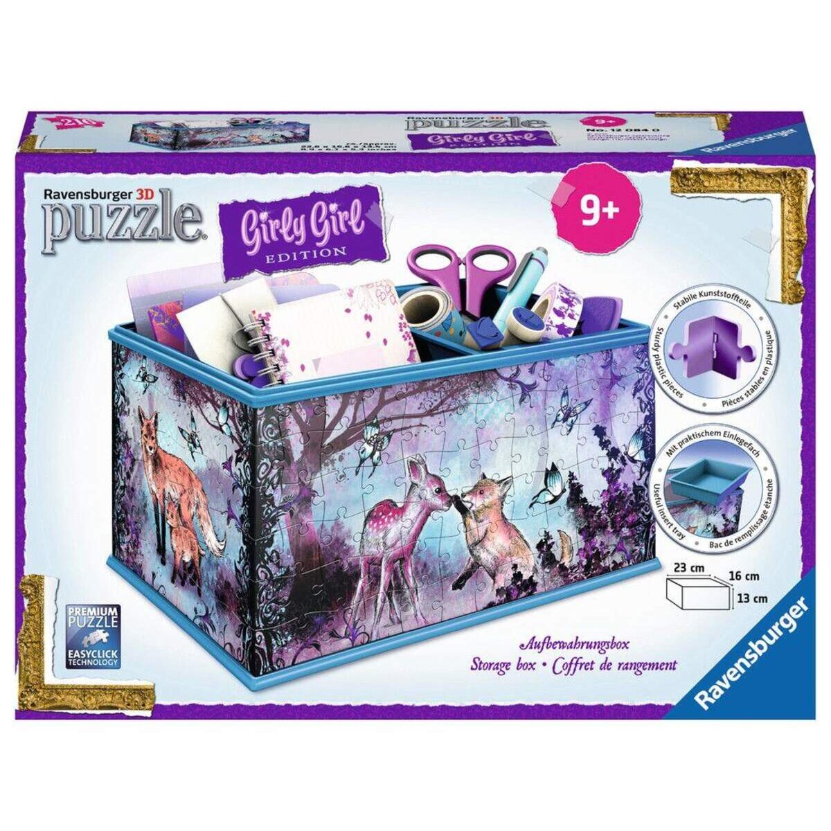 Ravensburger 3D Puzzle Aufbewahrungsbox Animal Trend, 216 Teile