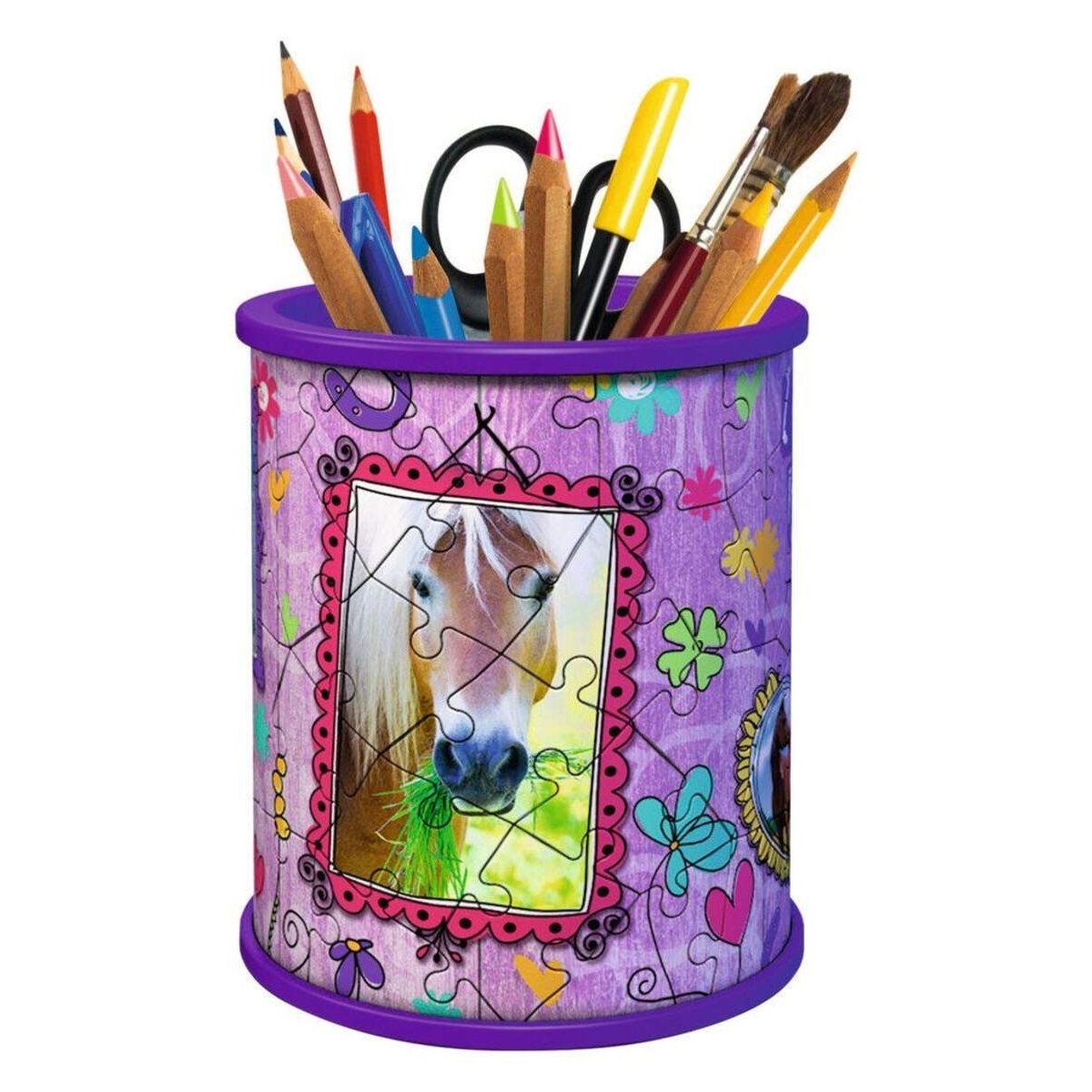 Ravensburger 3D Puzzle Girly Girl Edition Utensilo Pferde, 54 Teile