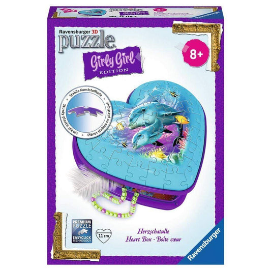 Ravensburger 3D Puzzle Herzschatulle Unterwasserwelt, 54 Teile