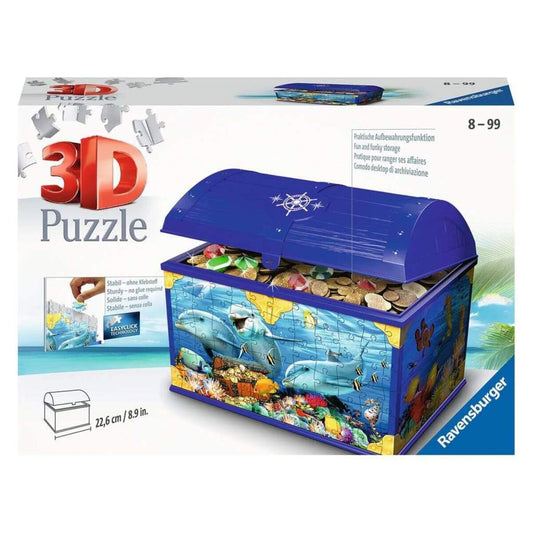 Ravensburger 3D Puzzle Schatztruhe Unterwasserwelt, 216 Teile