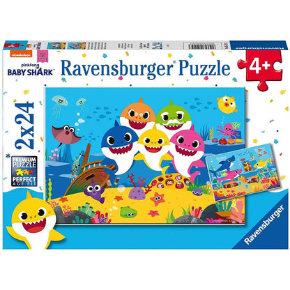 Ravensburger Baby Hai und seine Familie 2 x 24 Teile