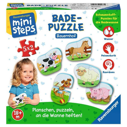 Ravensburger Badepuzzle Bauernhof, 5x2 Teile