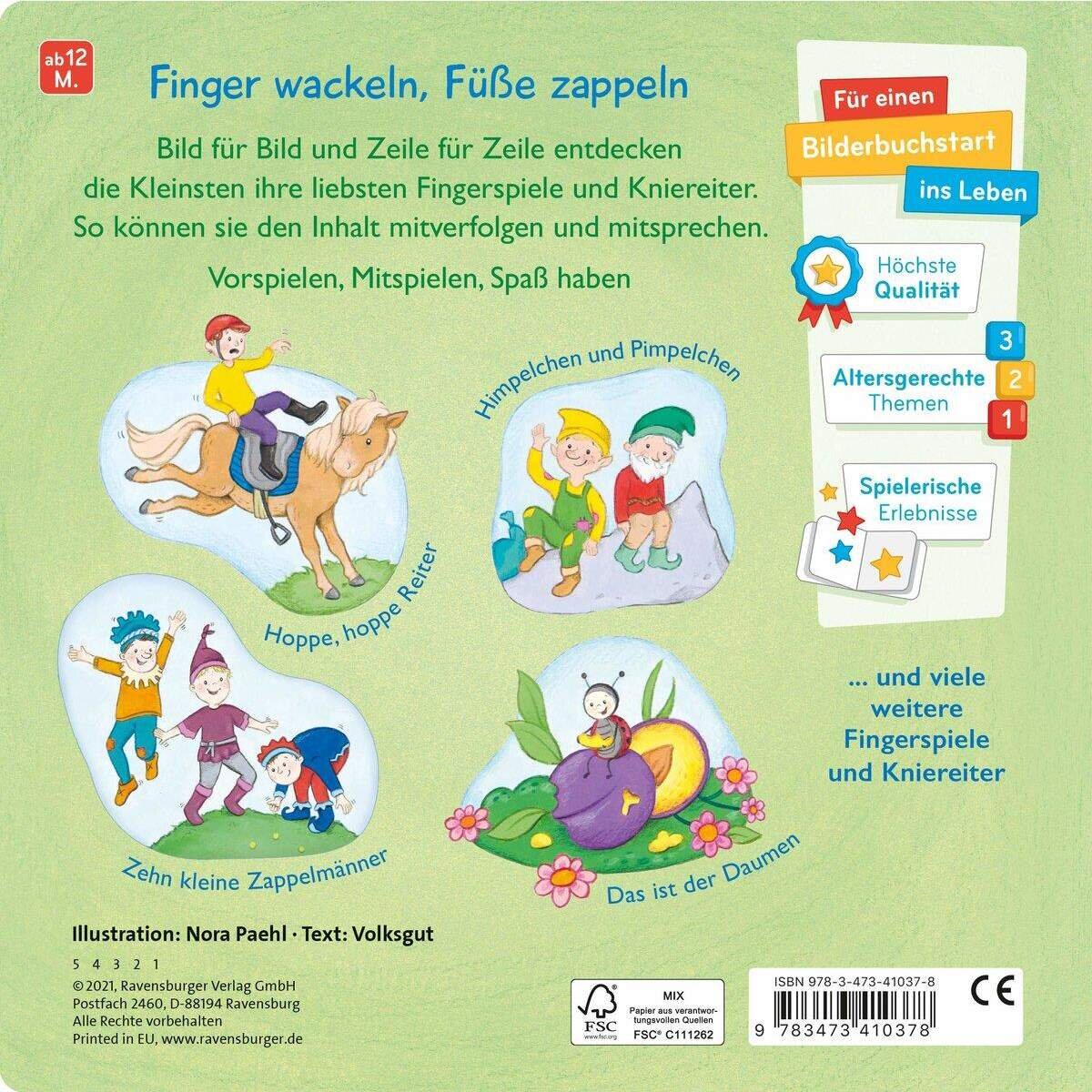 Ravensburger Bild für Bild spielen wir Fingerspiele