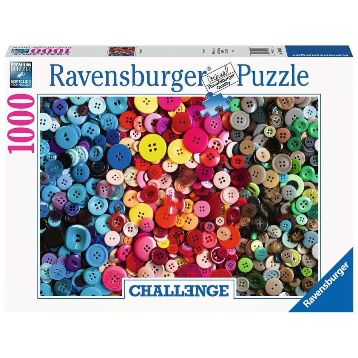 Ravensburger Challenge Puzzle Buttons, 1000 Teile