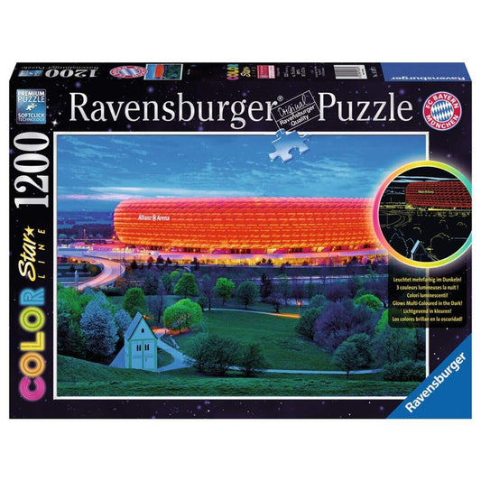 Ravensburger Color Star Line Puzzle Allianz Arena, 1200 Teile