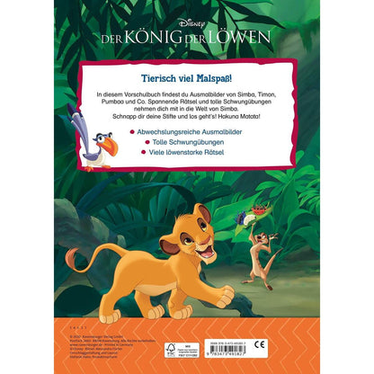 Ravensburger Disney Der König der Löwen: Mein Vorschulmalspaß