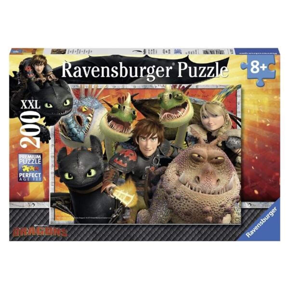 Ravensburger Dragons Hicks, Astrid und die Drachen, 200 Teile Puzzle