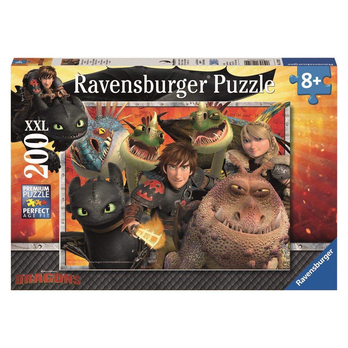 Ravensburger Dragons Hicks, Astrid und die Drachen, 200 Teile Puzzle