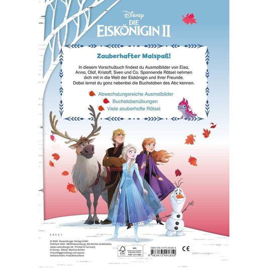 Ravensburger Eiskönigin 2:Vorschulmalspaß Buchstaben