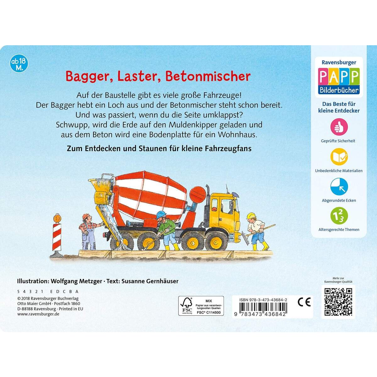 Ravensburger Entdecke die Baustellen-Fahrzeuge