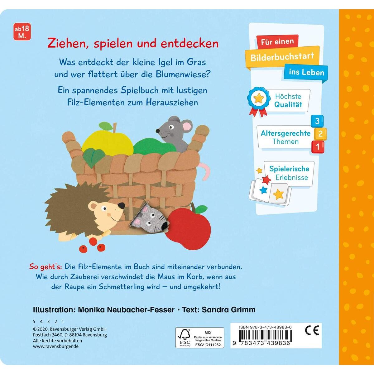 Ravensburger erstes Zieh- und Spielbuch: Im Garten