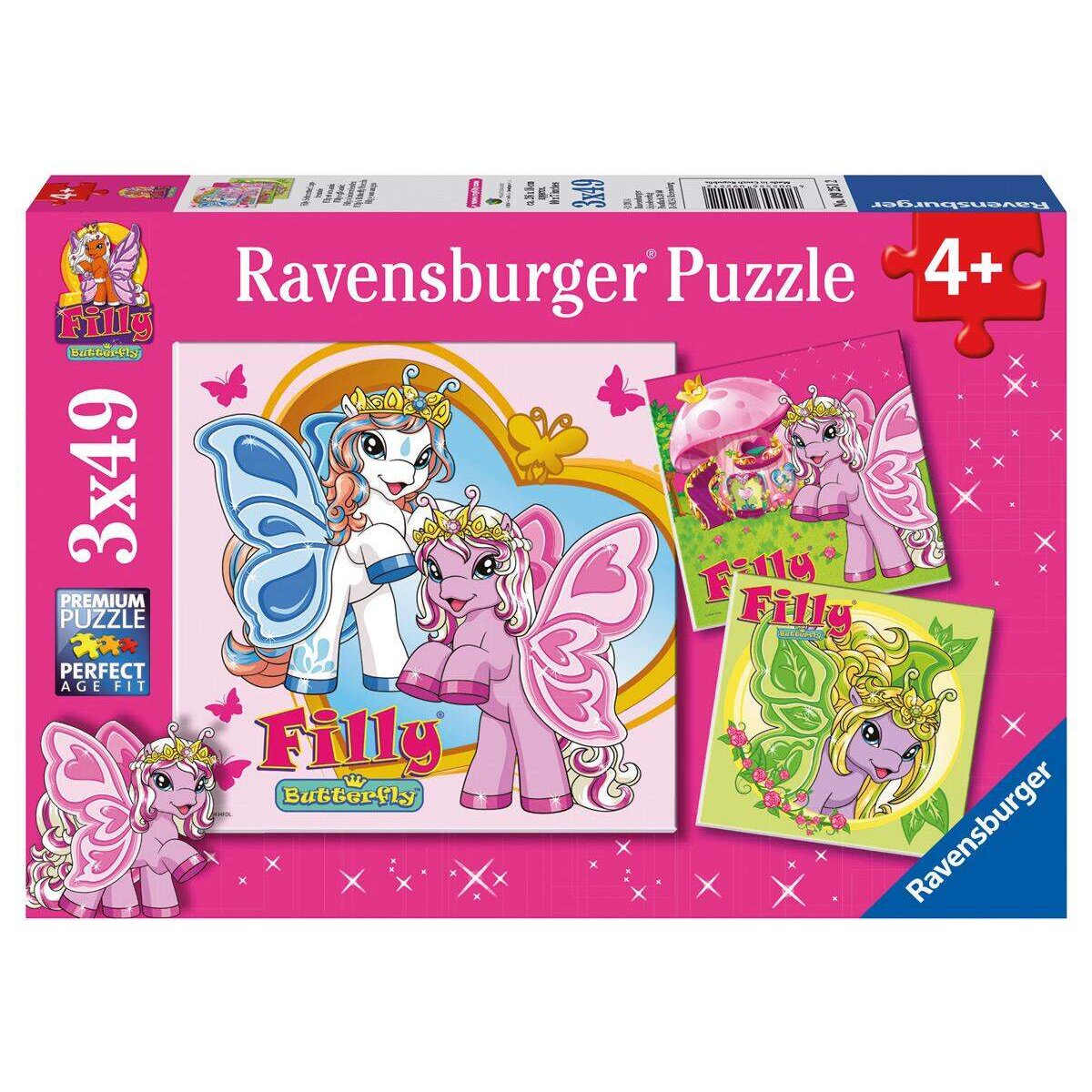 Ravensburger Filly Schmetterlingsfreunde Puzzle 3x49 Teile
