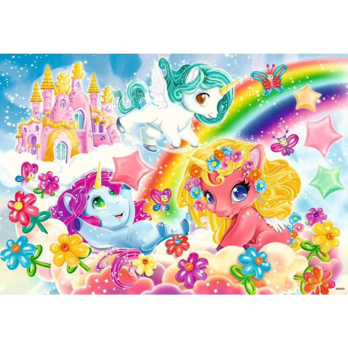 Ravensburger Kinderpuzzle Magische Einhornwelt, 2x12 Teile