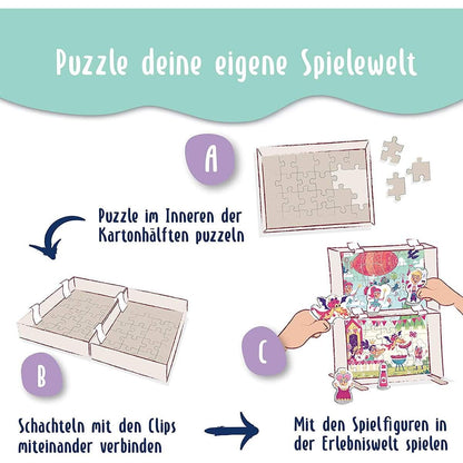 Ravensburger Kinderpuzzle Puzzle&Play Ritterburg 2, 2x24 Teile