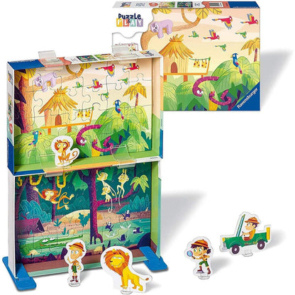 Ravensburger Kinderpuzzle Puzzle&Play Tiere 1, 2x24 Teile