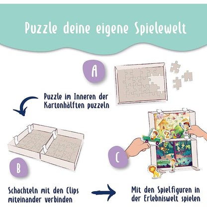 Ravensburger Kinderpuzzle Puzzle&Play Tiere 1, 2x24 Teile