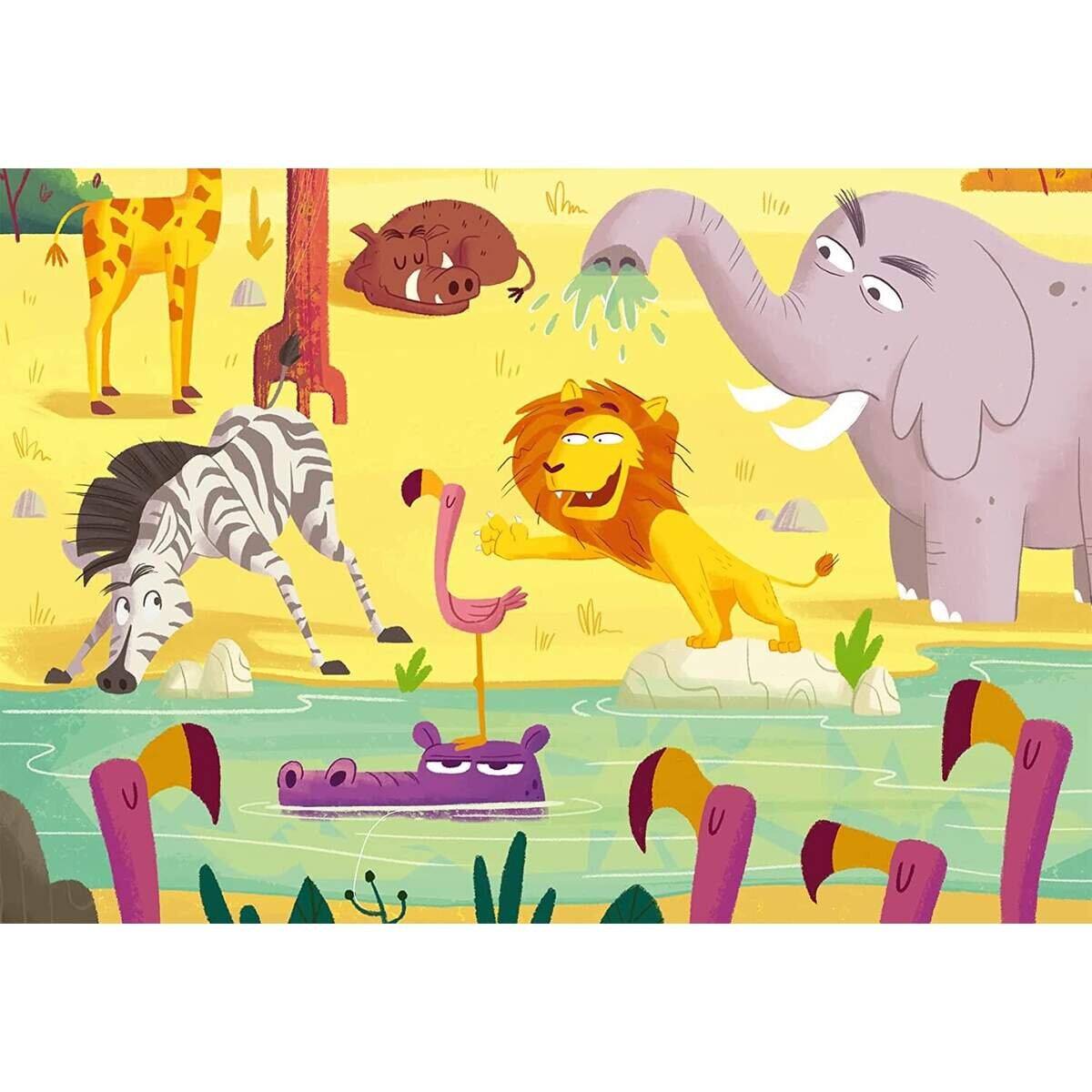 Ravensburger Kinderpuzzle Puzzle&Play Tiere 2, 2x24 Teile