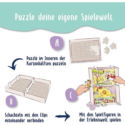 Ravensburger Kinderpuzzle Puzzle&Play Tiere 2, 2x24 Teile