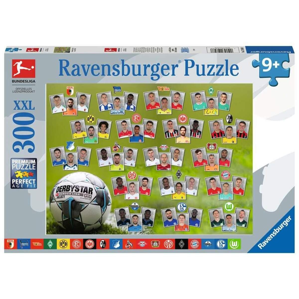 Ravensburger Kinderpuzzle XXL Bundesliga Saison 2019/2020, 300 Teile