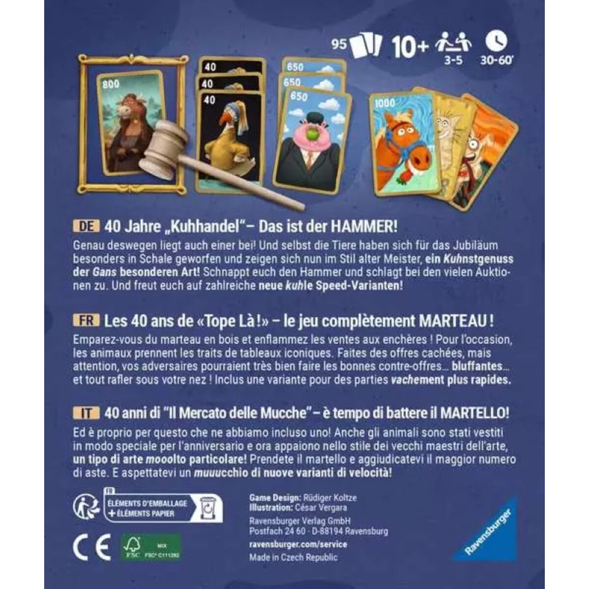 Ravensburger Kuhhandel 40 Jahre Jubiläumsedition Kartenspiel