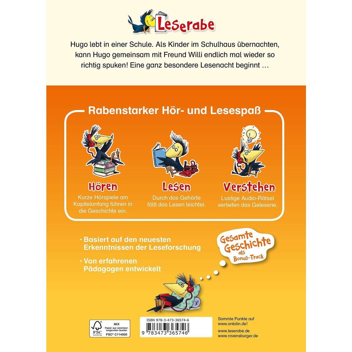 Ravensburger Leserabe - Hugo, das freche Schulgespenst