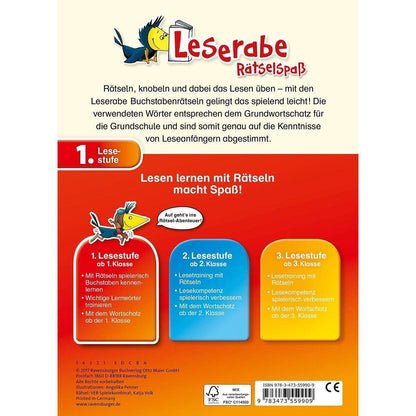 Ravensburger Leserabe, 1. Lesestufe - Buchstabenrätsel zum Lesenlernen