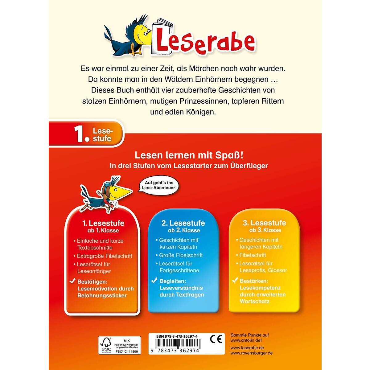 Ravensburger Leserabe, 1. Lesestufe: Einhorngeschichten
