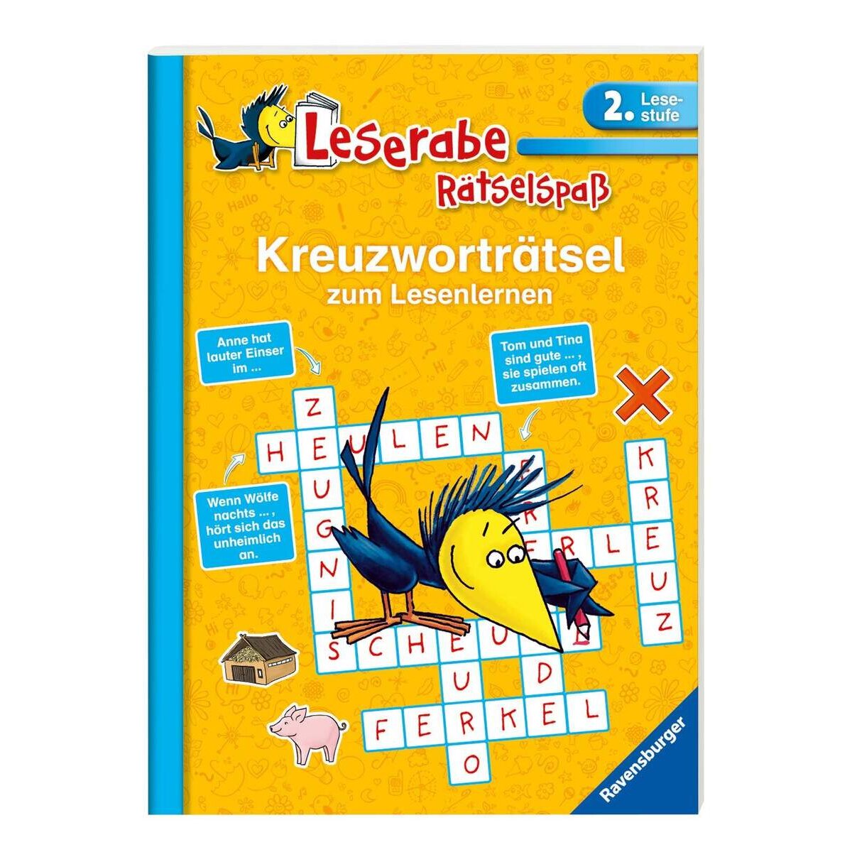 Ravensburger Leserabe 2. Lesestufe - Kreuzworträtsel zum Lesenlernen