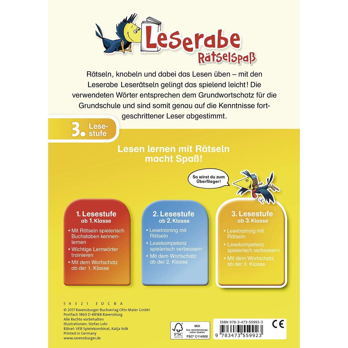 Ravensburger Leserabe 3. Lesestufe - Leserätsel zum Lesenlernen