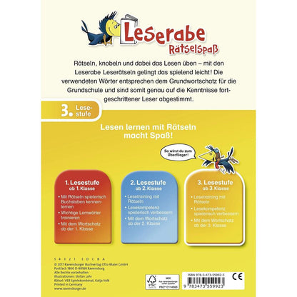 Ravensburger Leserabe 3. Lesestufe - Leserätsel zum Lesenlernen