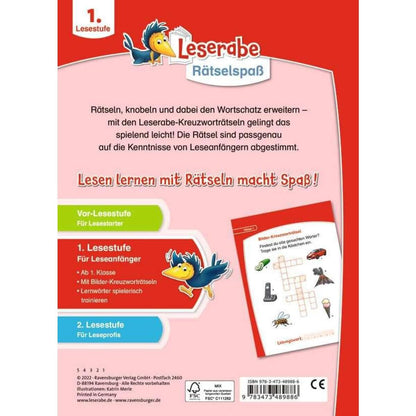 Ravensburger Leserabe: Kreuzworträtsel zum Lesenlernen (1. Lesestufe)
