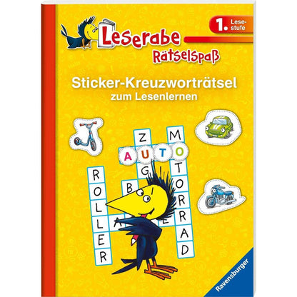 Ravensburger Leserabe, Lesestufe 1 - Sticker-Kreuzworträtsel zum Lesenlernen