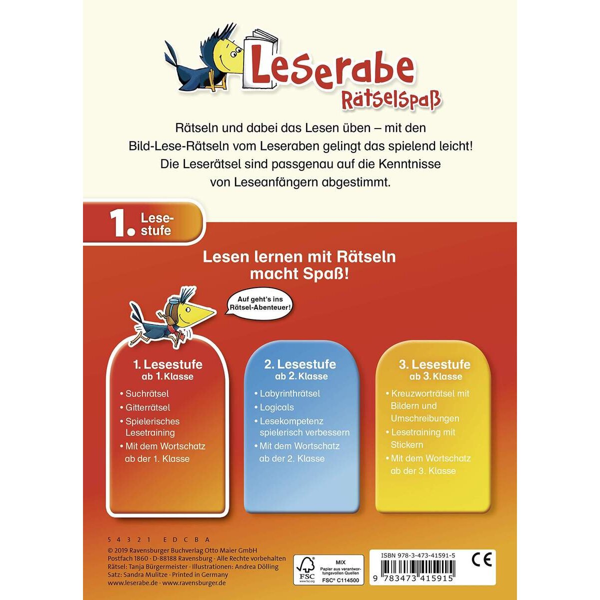 Ravensburger Leserabe, Lesestufe 1 - Bild-Lese-Rätsel