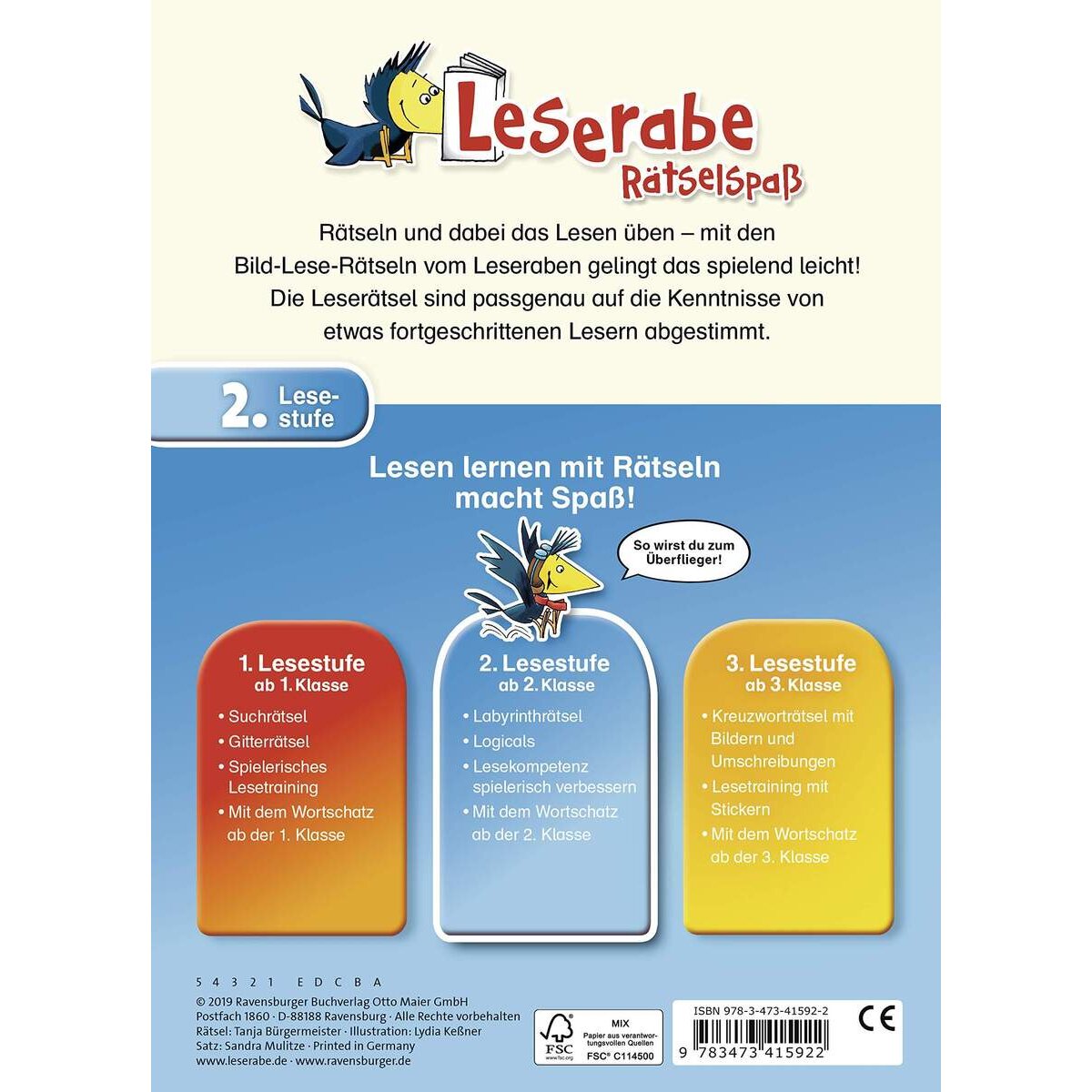 Ravensburger Leserabe, Lesestufe 2 - Bild-Lese-Rätsel