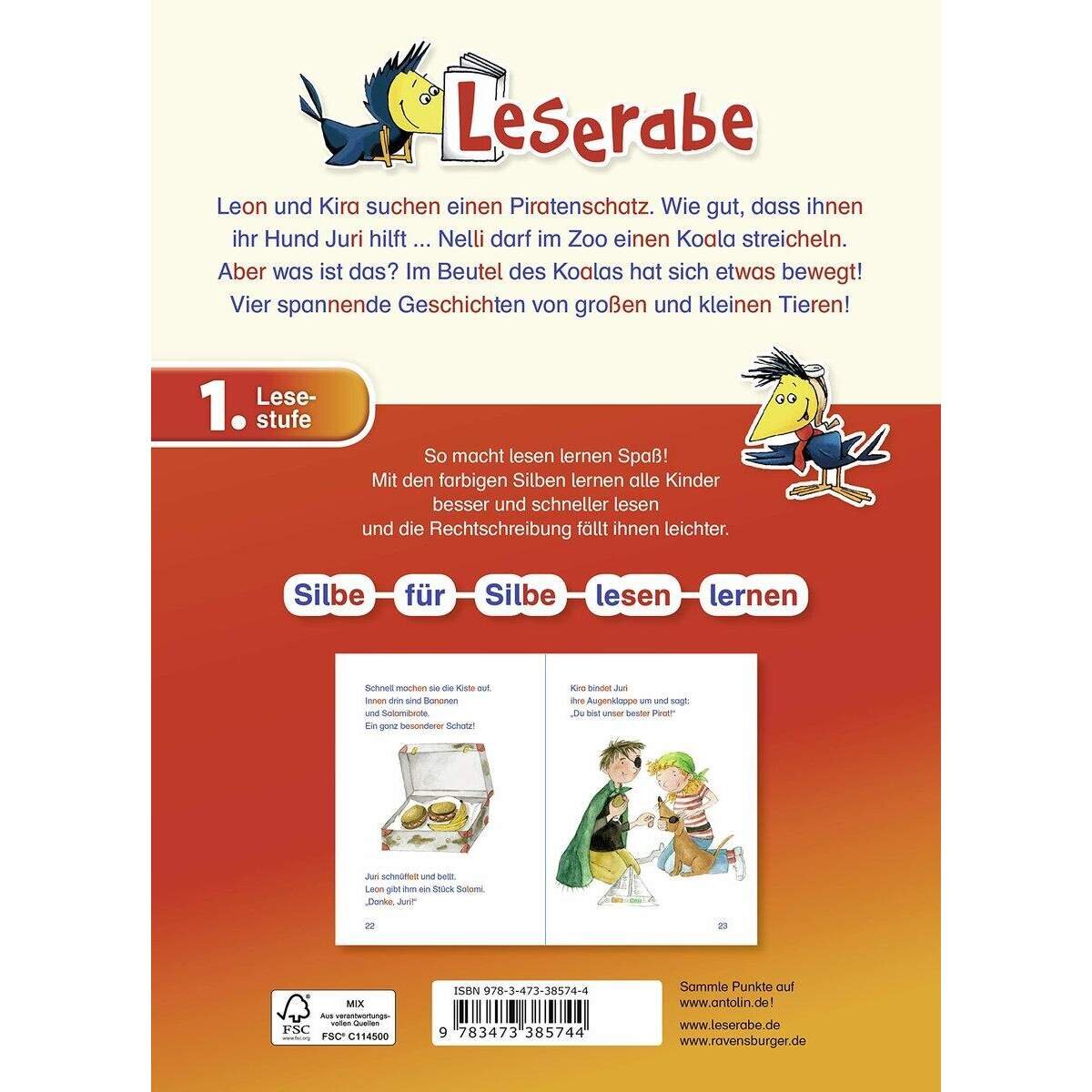 Ravensburger Leserabe Stufe 1 - Der Piratenhund