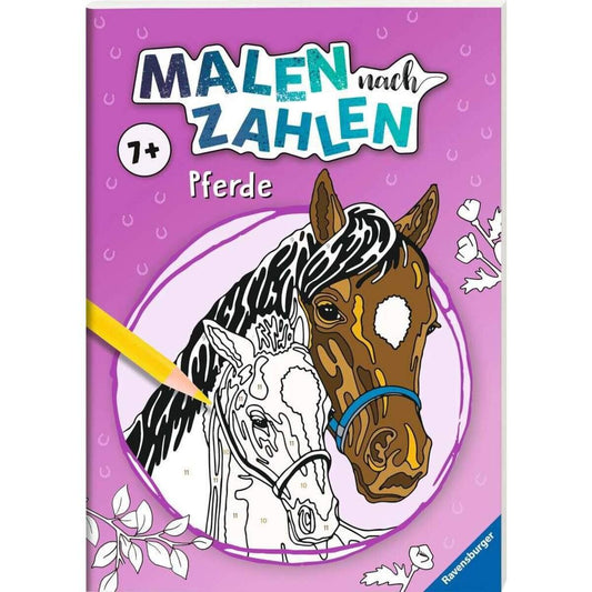 Ravensburger Malen nach Zahlen Malbuch Pferde