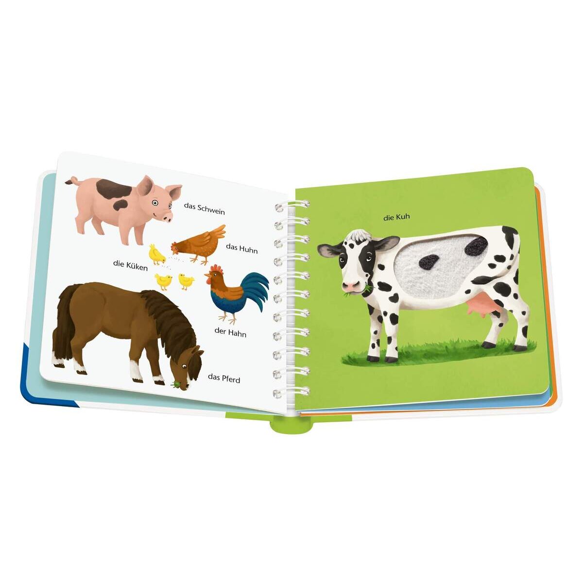 Ravensburger Mein erstes Wörterbuch zum Fühlen: Meine Tiere