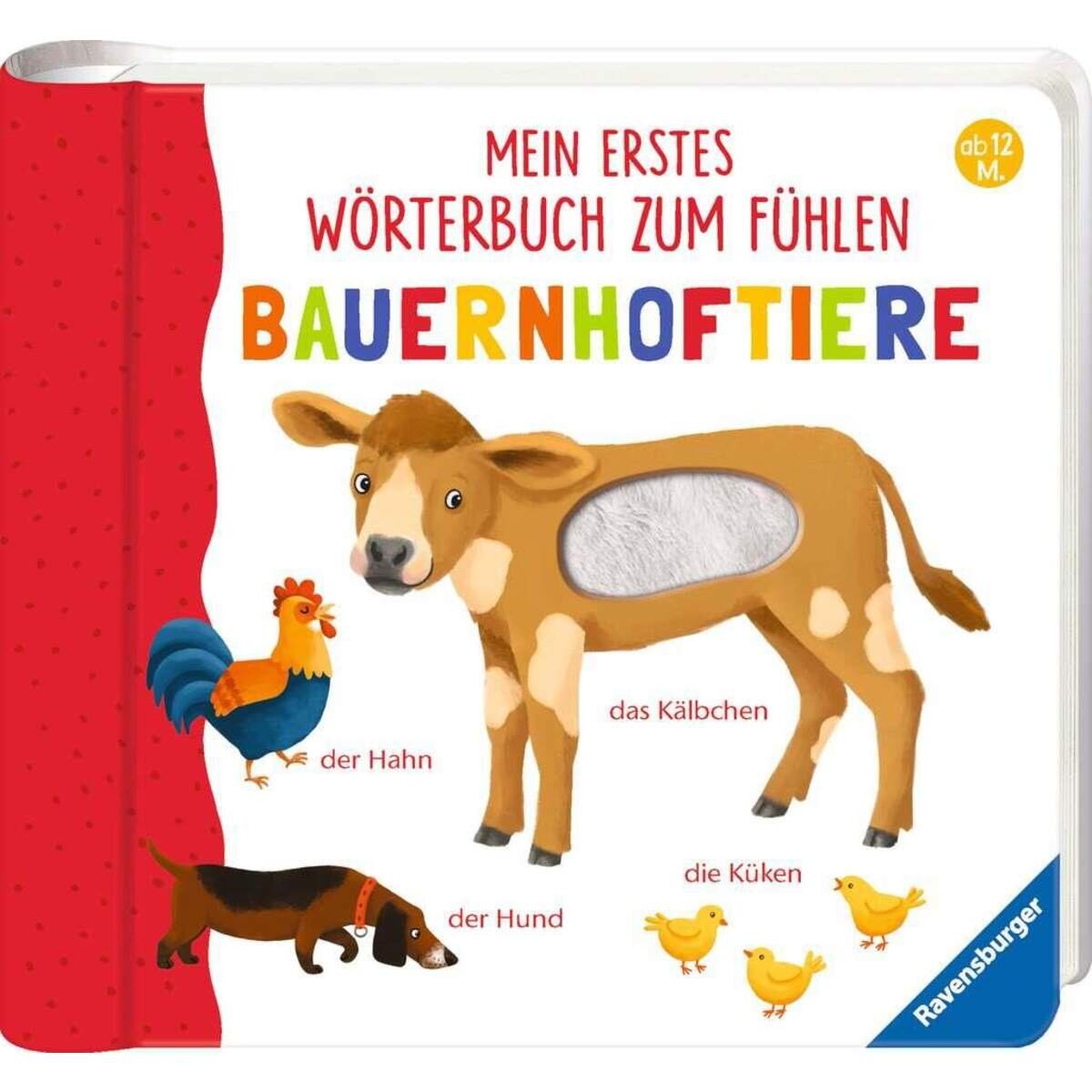 Ravensburger Mein erstes Wörterbuch zum Fühlen: Bauernhoftiere