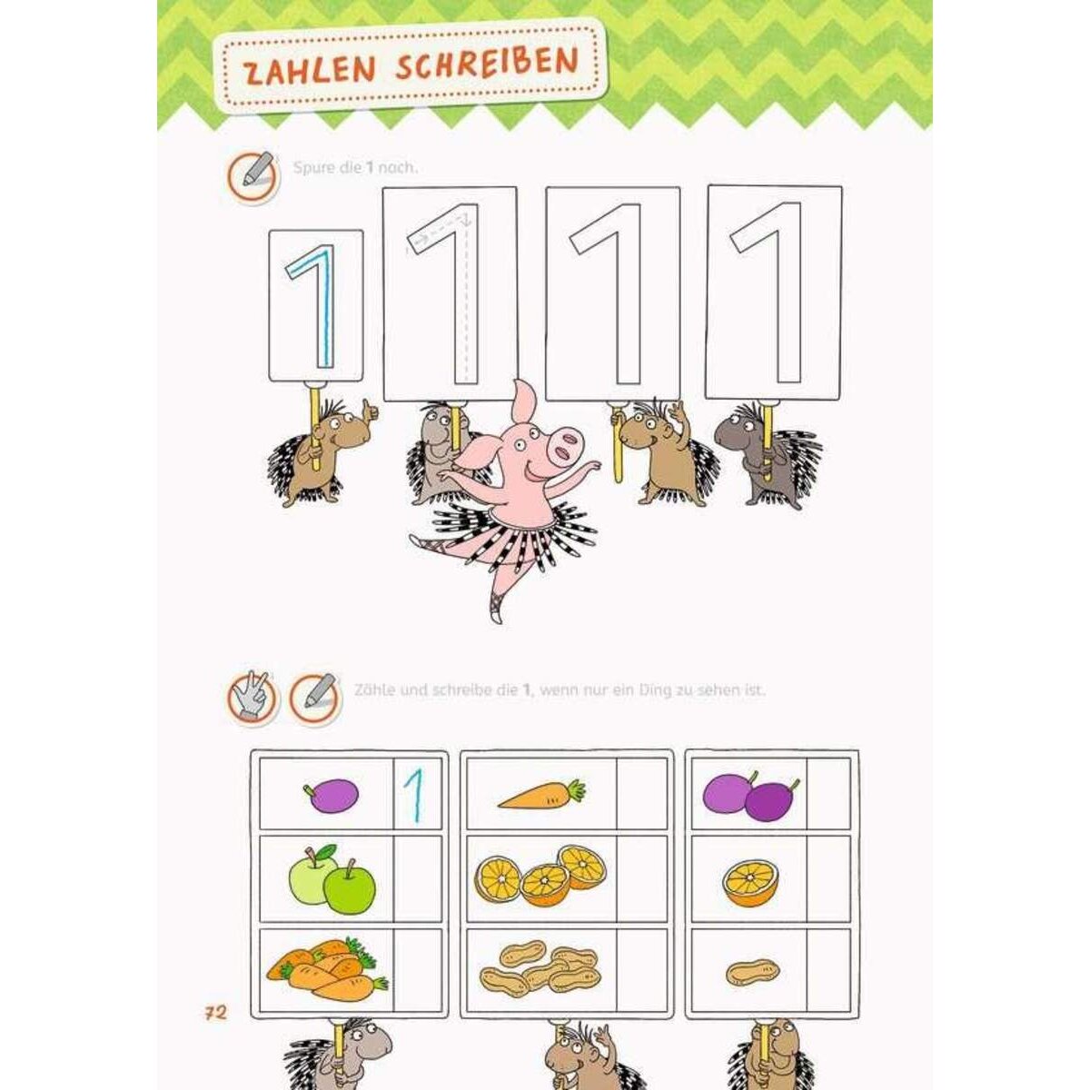 Ravensburger Mein großes Vorschulbuch Buchstaben, Zahlen, Konzentrattion
