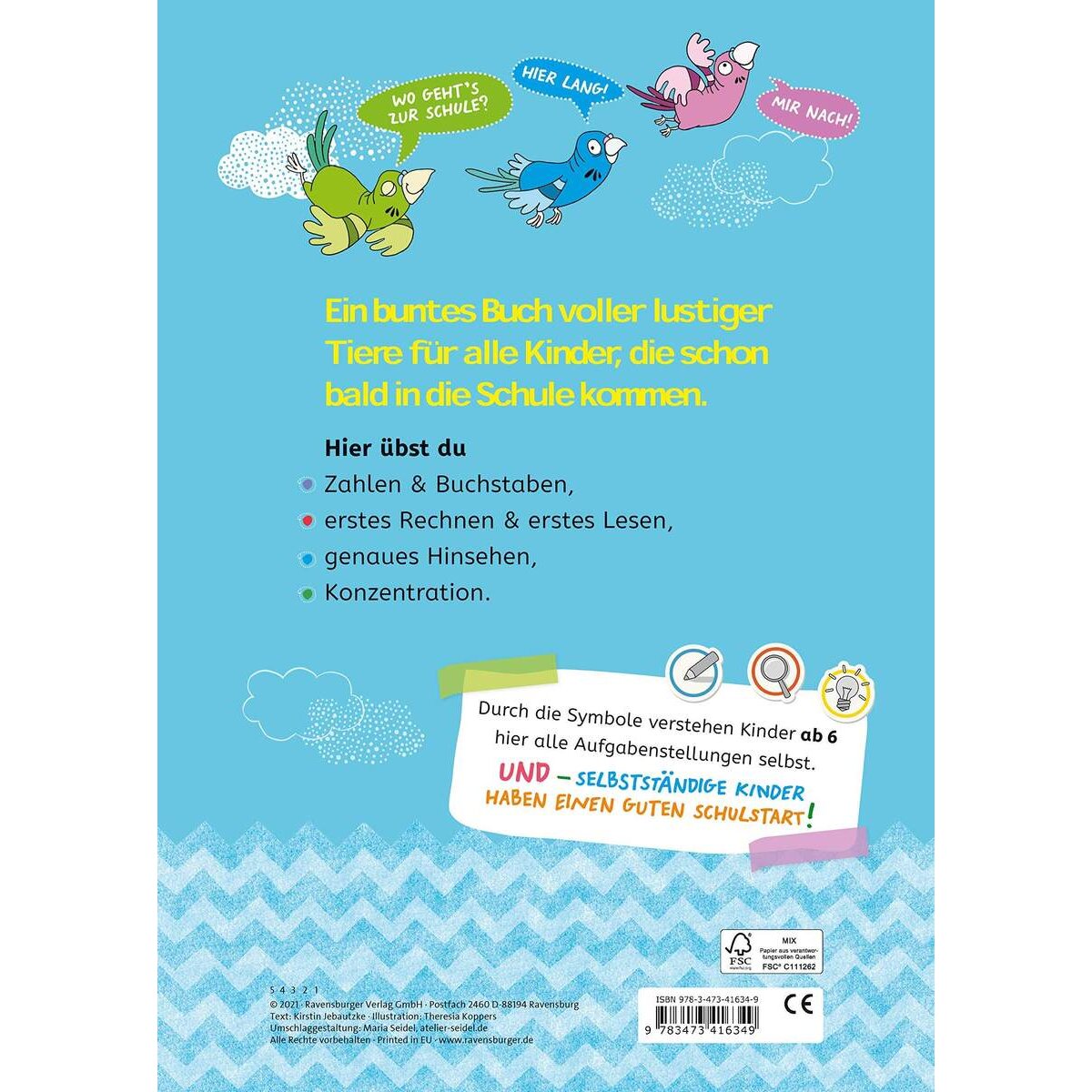 Ravensburger Mein Schulstart-Buch: Buchstaben - Zahlen - Konzentration